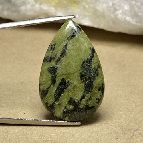 22.20ct Натуральный Многоцветный Яшма, Форма груши, Непрозрачный