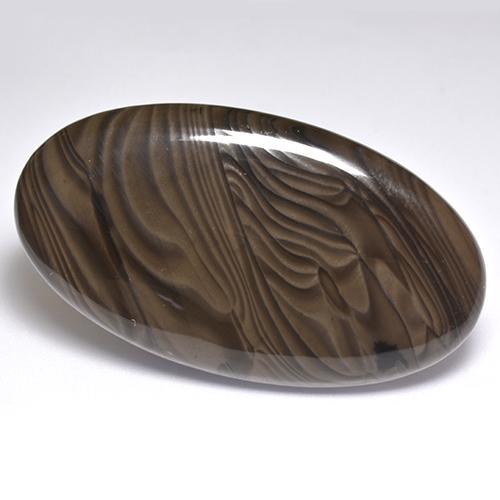 51.37 карата, натуральный Коричневый Яшма, Огранка Овал, Непрозрачный
