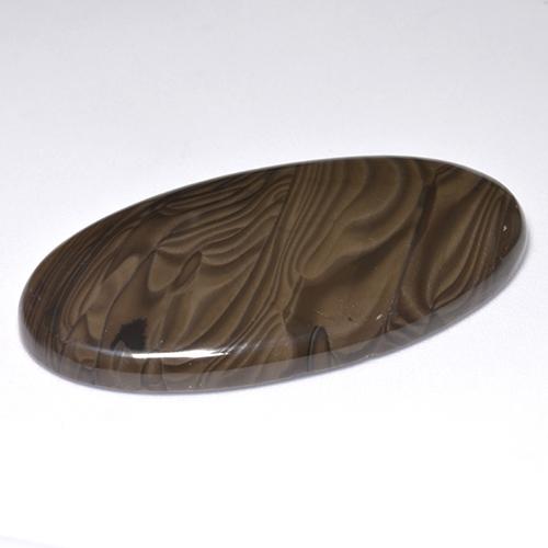 51.37 карата, натуральный Коричневый Яшма, Огранка Овал, Непрозрачный