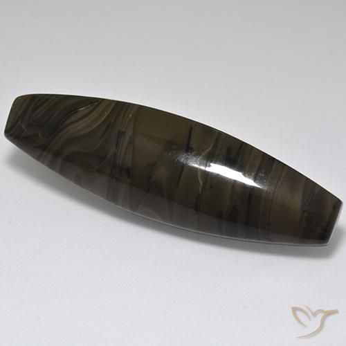 22.30ct Натуральный Темно-коричневый Яшма, причудливая, Непрозрачный