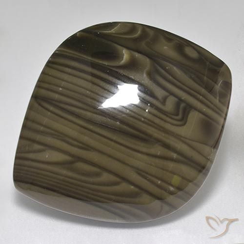 32.00ct Натуральный Темно-шоколадно-коричневый Яшма, причудливая, Непрозрачный