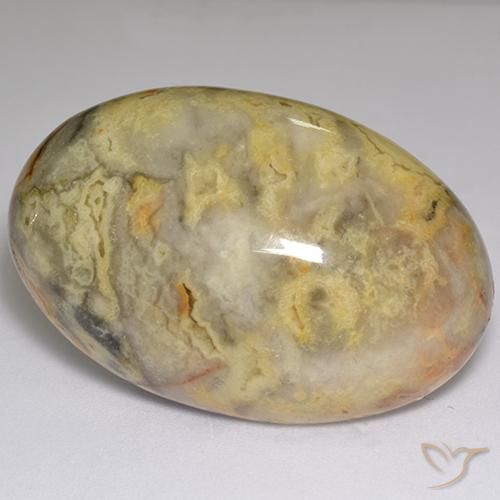 59.96ct Натуральный Многоцветный Яшма, Овал, Непрозрачный