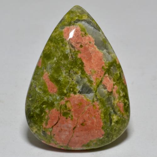 24.54 карата, натуральный Многоцветный Яшма, Форма груши, Непрозрачный