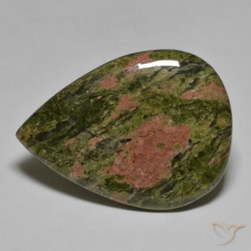 33.14ct Натуральный Многоцветный Яшма, Форма груши, Непрозрачный
