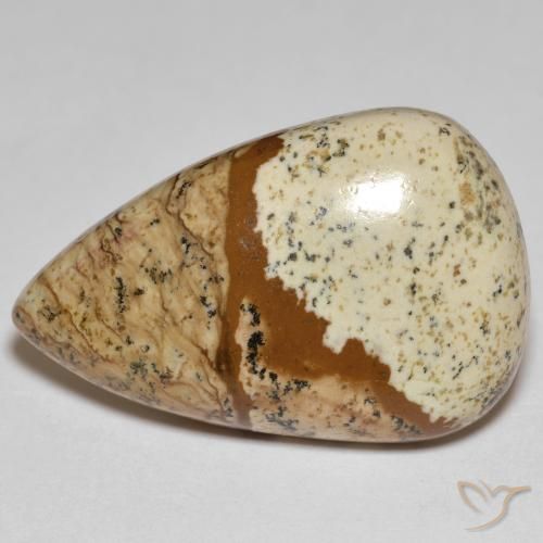 24.18ct Натуральный Многоцветный Яшма, Форма груши, Непрозрачный