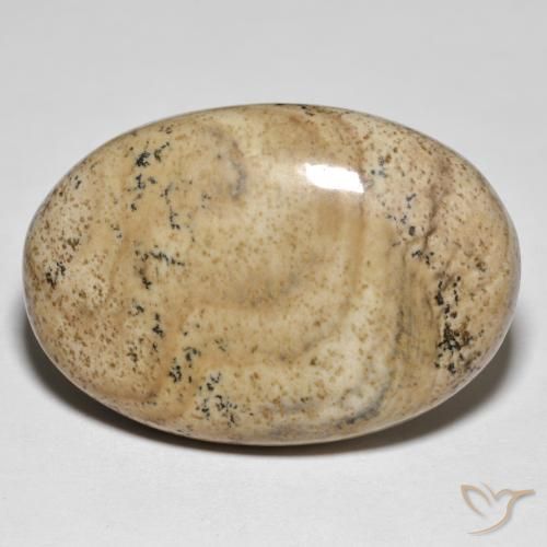 31.50ct Натуральный Многоцветный Яшма, Овал, Непрозрачный