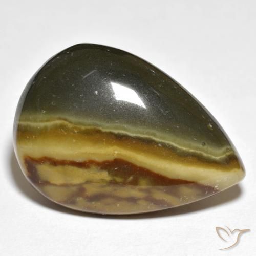 20.58ct Натуральный Многоцветный Яшма, Форма груши, Непрозрачный