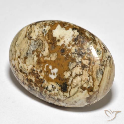 19.98ct Натуральный Многоцветный Яшма, Овал, Непрозрачный