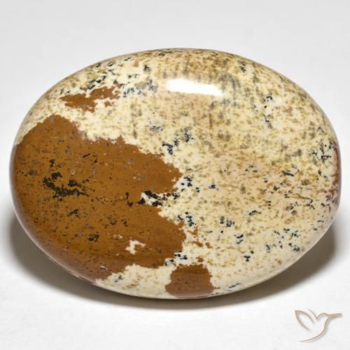 35.50ct Натуральный Многоцветный Яшма, Овал, Непрозрачный