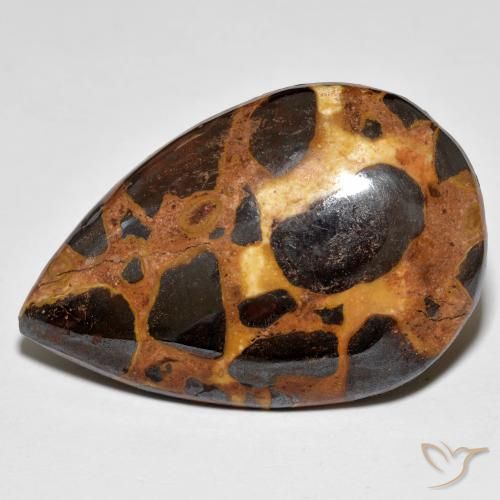 19.86ct Натуральный Многоцветный Яшма, Форма груши, Непрозрачный