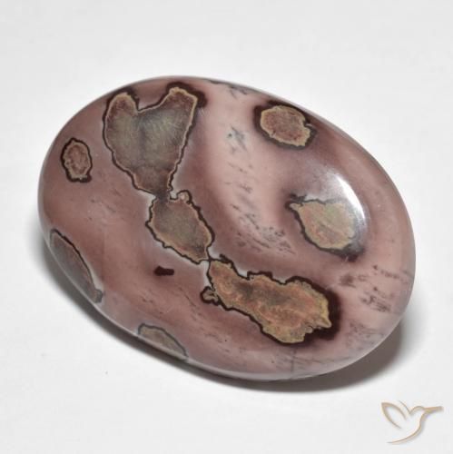 34.00ct Натуральный Многоцветный Яшма, Овал, Непрозрачный