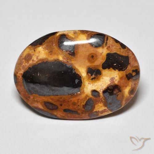 12.26ct Натуральный Многоцветный Яшма, Овал, Непрозрачный