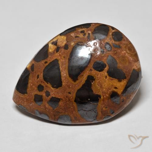 27.10ct Натуральный Многоцветный Яшма, Форма груши, Непрозрачный