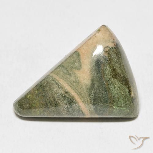 17.97ct Натуральный Многоцветный Яшма, Триллион, Непрозрачный
