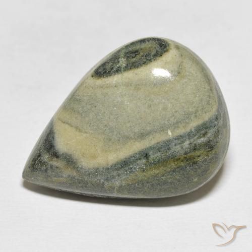 27.42ct Натуральный Многоцветный Яшма, Форма груши, Непрозрачный