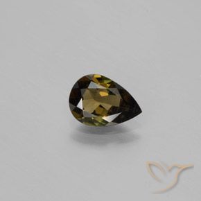 1.17ct Натуральный Глубокий золотисто-коричневый Корнерупин, Форма груши, Чистота VS