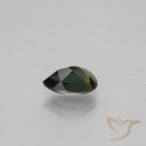 1.65 карата, натуральный Зеленовато-коричневый Корнерупин, Форма груши, Чистота VVS