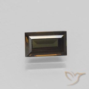 1.59ct Натуральный Темно-коричневый Корнерупин, Огранка Багет, VVS-VS