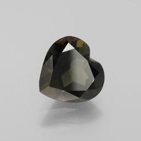 2.50 карата, натуральный Темно-зеленый Корнерупин, Форма сердца, VVS-VS