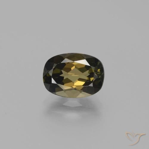 1.78ct Натуральный Зеленовато-коричневый Корнерупин, Подушка, Чистота VS