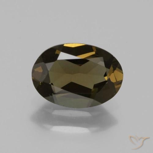 1.21ct Натуральный Глубокий золотисто-коричневый Корнерупин, Овал, Чистота VVS