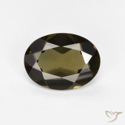 0.89ct Натуральный Темно-коричневый Корнерупин, Овал, VVS-VS
