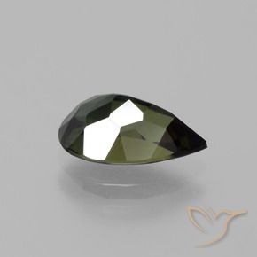 1.63 карата, натуральный Темно-коричневый Корнерупин, Форма груши, Чистота VVS