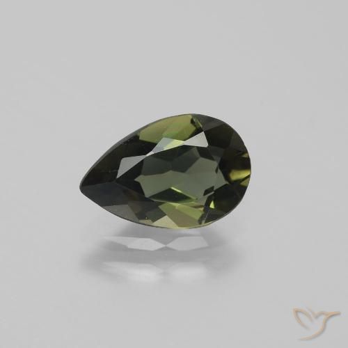 1.34ct Натуральный Темно-коричневый Корнерупин, Форма груши, VVS-VS