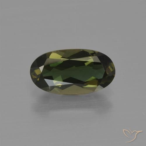 1.42ct Натуральный Зеленовато-коричневый Корнерупин, Овал, VVS-VS