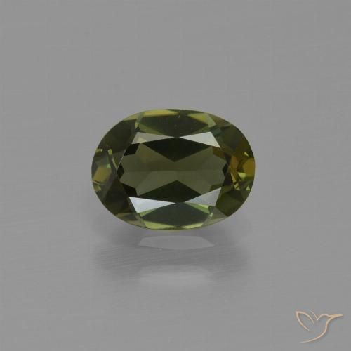 1.00ct Натуральный Темно-коричневый Корнерупин, Овал, Чистота VVS
