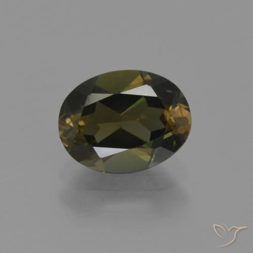 1.58ct Натуральный Темно-коричневый Корнерупин, Овал, VVS-VS