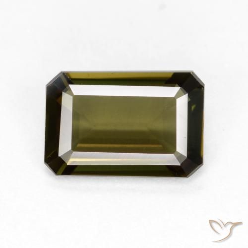 0.88ct Натуральный Коричневый Корнерупин, Изумрудная огранка, VVS-VS