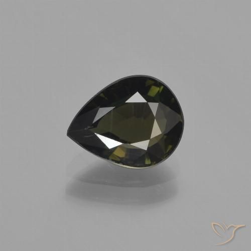 1.63ct Натуральный Темно-коричневый Корнерупин, Форма груши, Чистота VS