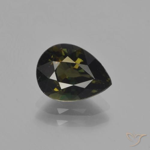 1.90ct Натуральный Темно-коричневый Корнерупин, Форма груши, Чистота VVS