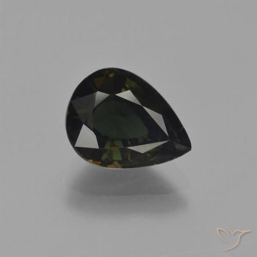 2.61ct Натуральный Зеленовато-коричневый Корнерупин, Форма груши, Чистота VS