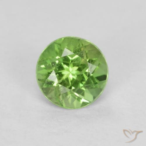 0.23ct Натуральный Лаймово-зеленый Корнерупин, Круглый, VS-SI