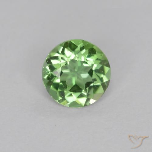 0.13ct Натуральный Светло-зеленый Корнерупин, Круглый, Чистота VS