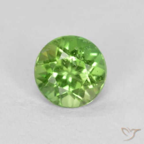 0.19ct Натуральный Средний зеленый Корнерупин, Круглый, SI