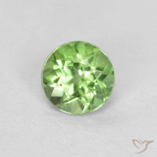 0.16ct Натуральный Средний зеленый Корнерупин, Круглый, Чистота VS