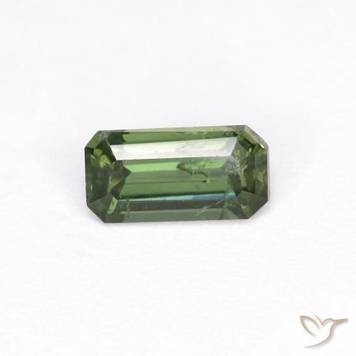 0.48ct Натуральный Средний зеленый Корнерупин, Изумрудная огранка, VS-SI