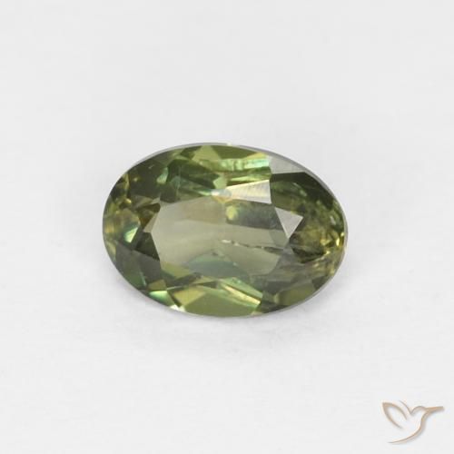 0.30ct Натуральный Темно-зеленый Корнерупин, Овал, VS-SI