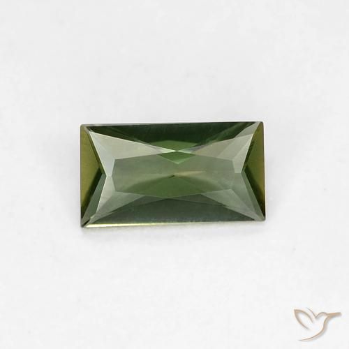 0.28ct Натуральный Травянисто-зелёный Корнерупин, Огранка Багет, Чистота VVS