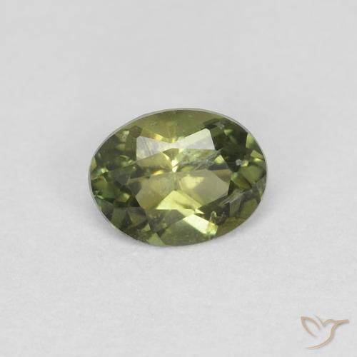 0.33ct Натуральный Теплый лесной зеленый Корнерупин, Овал, VS-SI