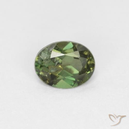 0.28ct Натуральный Травянисто-зелёный Корнерупин, Овал, VS-SI