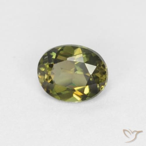 0.36 карата, натуральный Medium Dark-Green Корнерупин, Овал, Чистота VVS