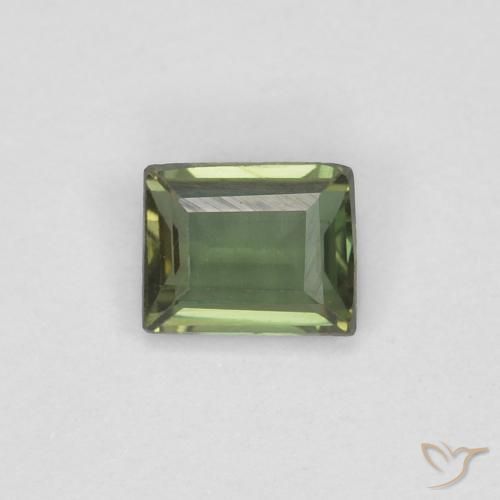 0.28ct Натуральный Темно-зеленый Корнерупин, Огранка Багет, Чистота VVS