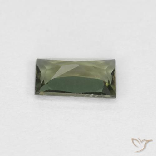 0.29 карата, натуральный Желтовато-зеленый Корнерупин, Огранка Багет, Чистота VS
