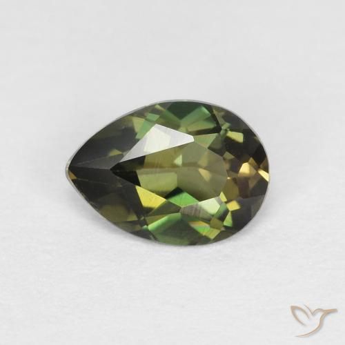 0.40ct Натуральный Medium Light Green Корнерупин, Форма груши, Чистота VVS
