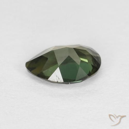 0.40 карата, натуральный Medium Light Green Корнерупин, Форма груши, Чистота VVS