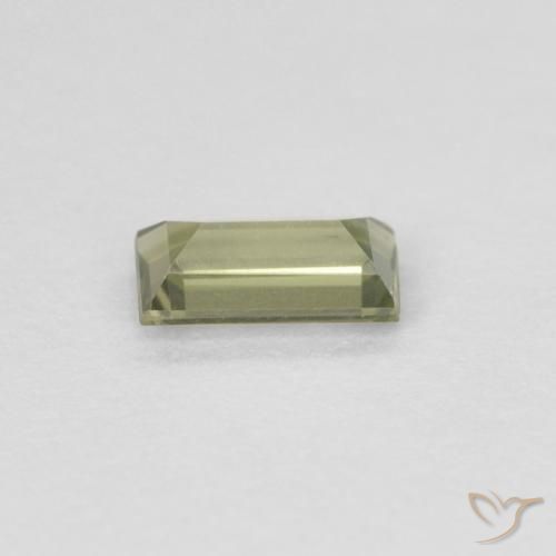0.25 карата, натуральный Medium Dark-Green Корнерупин, Огранка Багет, Чистота VVS